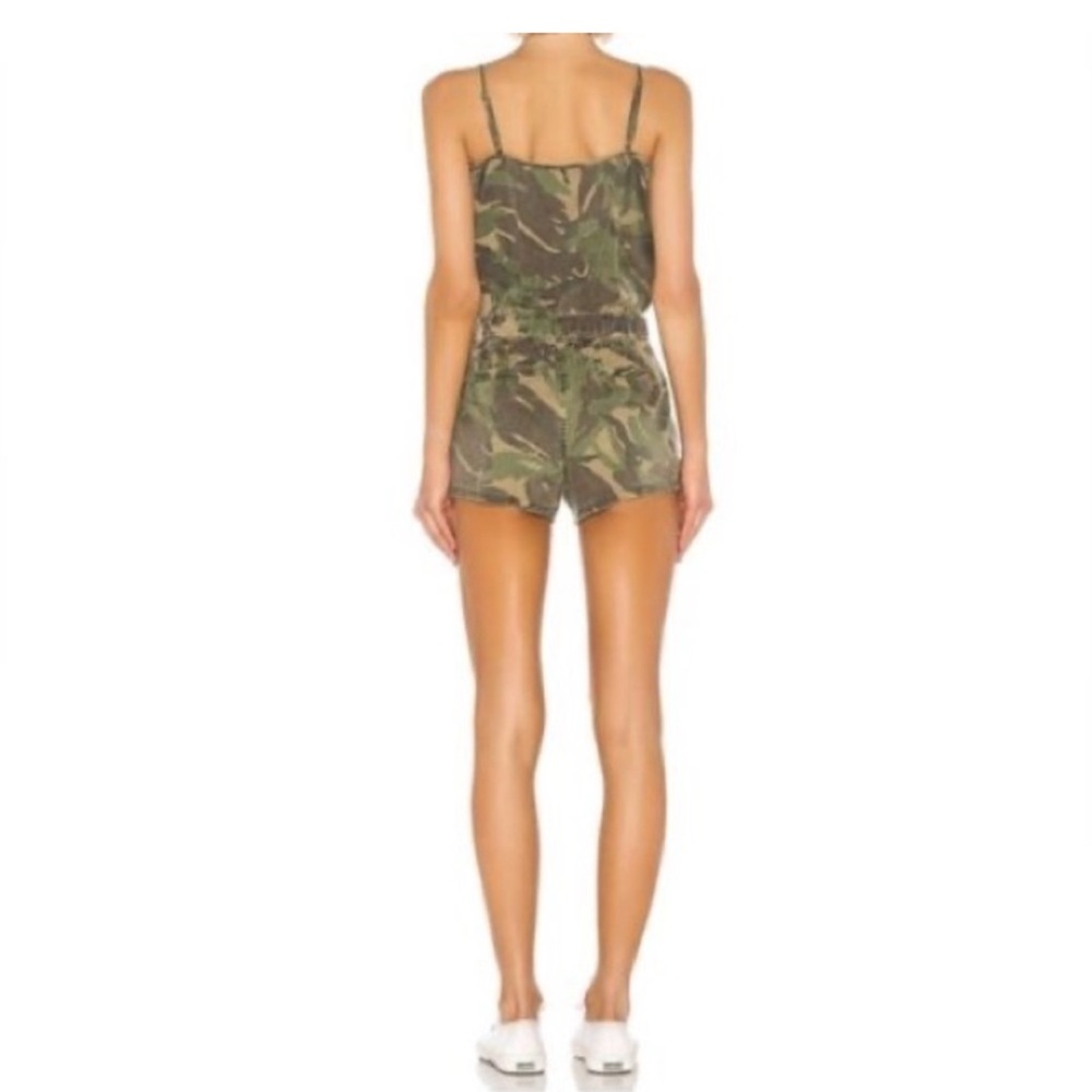 PAM & GELA sash tie romper in camo size S - Picture 2 of 4